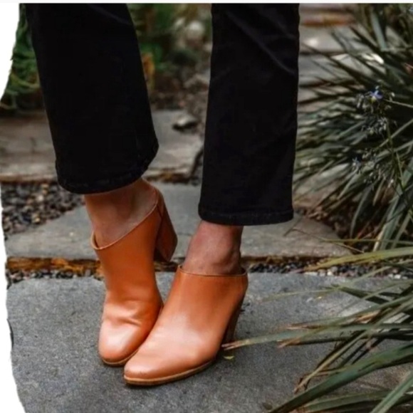 Rachel Comey Mars Leather Mules Shoes Size 9 in Whiskey Natural - Picture 6 of 7